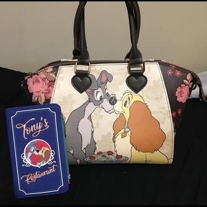 Loungefly lady and the tramp purse and wallet